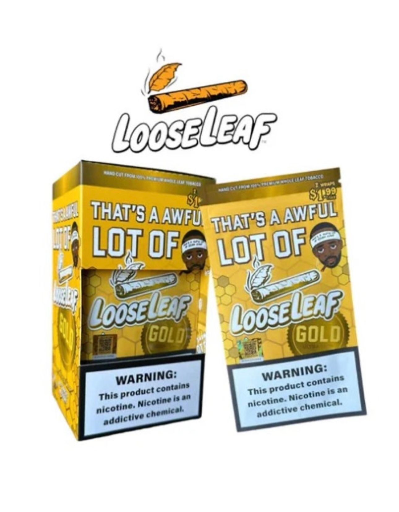 2pc (A.L.O.C.S) Gld Loose Leaf