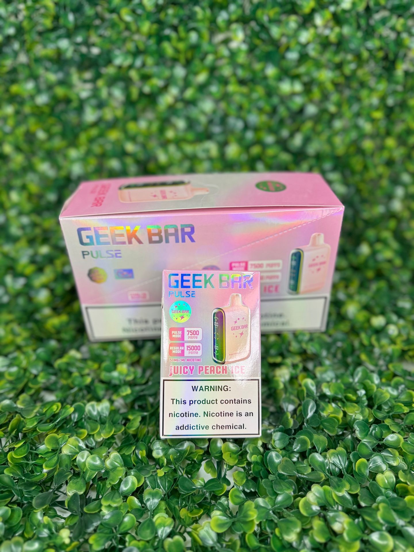 White gummy  ice Geek Bar